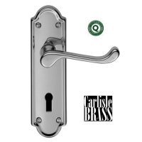 DL17CP Ashtead Lock Door Handle Polished Chrome