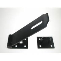 617 152Mm Black Japanned Safety Hasp & Staple