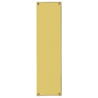 229Mm X 76Mm 16G Polished & Laq. Brass Finger Plate