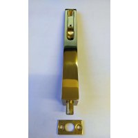 152 x 25mm Lever Action Flush Bolt Polished Brass