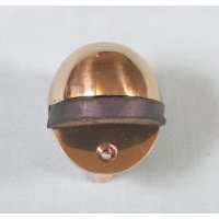 1705 Polished Brass Oval Shield Door Stop