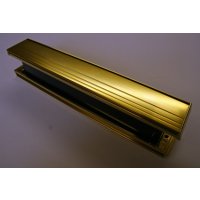 Slimline Polished Gold Letter Box 326mm X 51mm