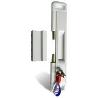 Cal Slide-Lok Locking White Patio Door Lock 