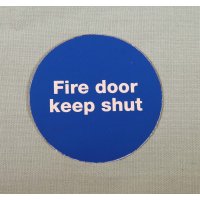 Fire Door Keep Shut 60Mm Plastic Self Adhesive Sign