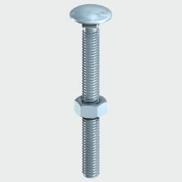 View Carriage Bolts & Hex Nuts M8 x 130mm (Bag of 3)