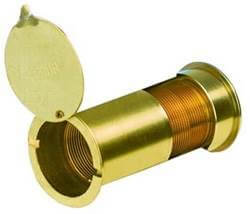 Yale Ws9 Large P.Brass Door Viewer 180 Degree (40-100Mm Thick Doors)