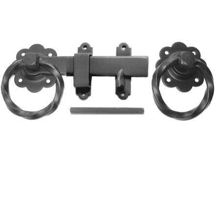 1137 152Mm Ring Gate Catch Black Japanned