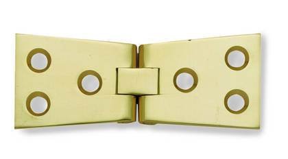 510 32 X 101Mm Polished & Lacquered Brass Counter Flap Door Hinge