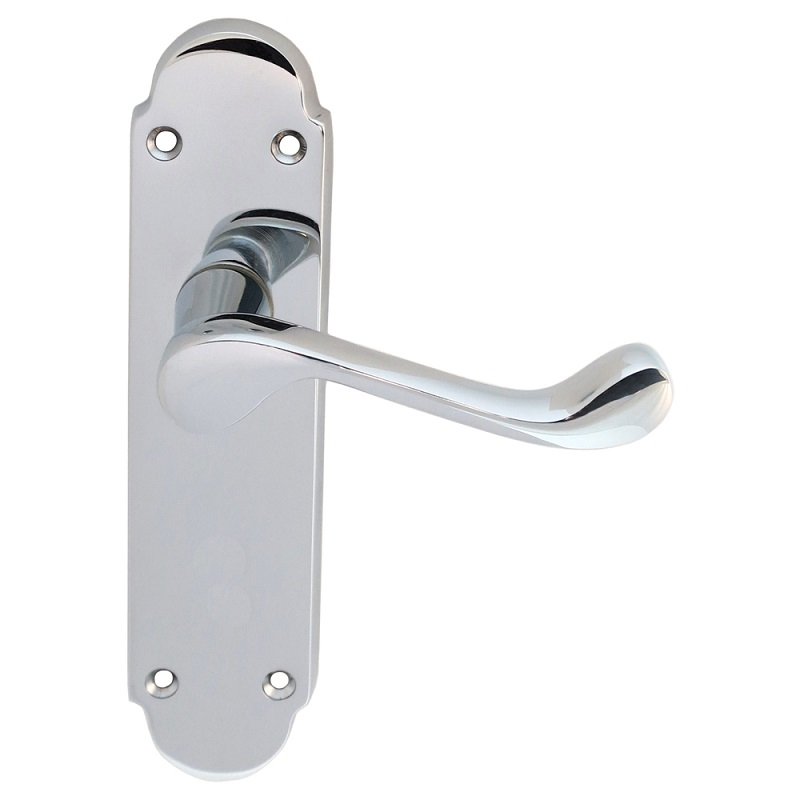 DL167CP Oakley Latch Door Handle Polished Chrome