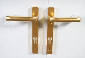 Hoppe 618606 gold lever door handle