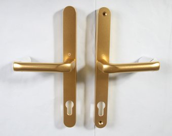 Hoppe 832040 f3 gold lever door handle