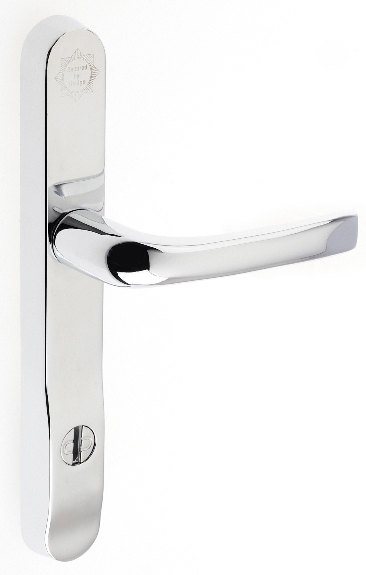 Mila ProSecure Polished Chrome Multipoint Lever Door Handles 240mm Plate