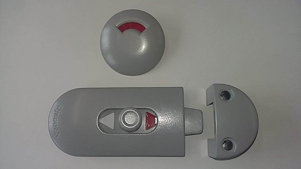 Venesta 0370100SG Light Grey Aluminium Indicator Bolt (13mm board)