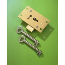 249 Brass 76mm 4 Lever Straight Cupboard Lock To Differ