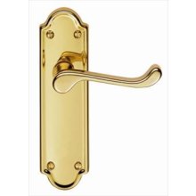 DL18 Ashtead Latch Door Handle Polished Brass