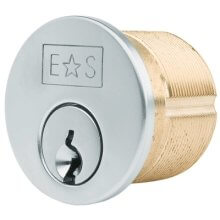 Eurospec Chrome Threaded Rim Cylinder Lock (Pair)