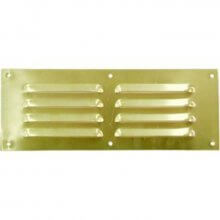 305 x 76mm Louvre Vent Polished Brass HD5635