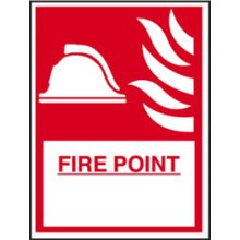 Fire Point 200Mm X 300Mm Rigid Plastic Sign