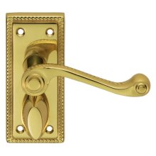 FG2WC Georgian Privacy Door Handle Polished Brass