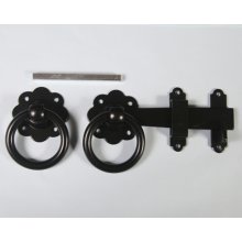 1136 178Mm Ring Gate Catch Black Japanned