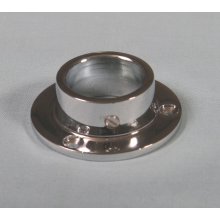 25mm End Socket with Grub Screw Chrome Plated 18133