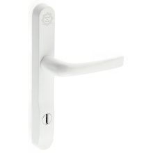 Mila ProSecure White Multipoint Lever Door Handles 240mm Plate