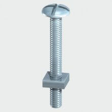 Roofing Bolts & Square Nuts M6 x 20mm (Bag of 12)