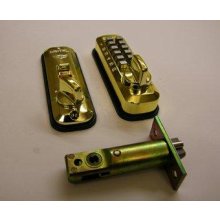 Lockey L235 Digital Door Lock With Latch Holdback Brass