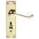 DL54WC Victorian Scroll Bathroom Door Handle Polished Brass - 3