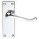 DL55CP Victorian Scroll Latch Door Handle Polished Chrome - 2