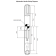 Yale Universal Repair Lever Door Handle Adjustable Fixings White - 2