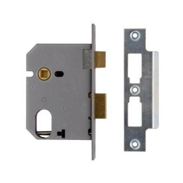 Union L2241 Oval Sashlock 63mm Satin Chrome
