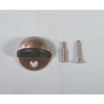 DS75 Satin Stainless Steel Oval Shield Door Stop