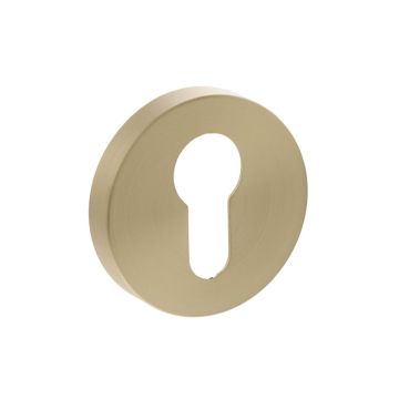 Senza Pari Euro Escutcheon Satin Brass