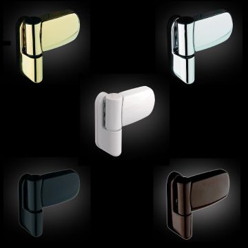 Avocet Mini Triad 3D Flag PVC Door Hinge 89mm