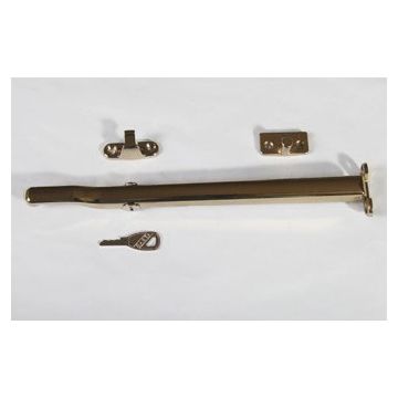1901L Polished Brass 254mm Modern Locking Casement Stay