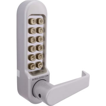 Borg L5401 Satin Chrome Lever Digital Door Lock