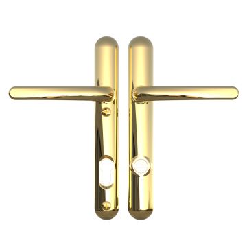 Ultion 2 Star High Security Lever Handle Gold 122mm
