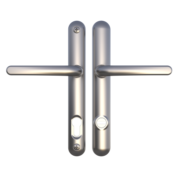 Ultion 2 Star High Security Lever Handle Satin Nickel 211mm