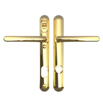 Ultion 2 Star Plus High Security Lever Handle Gold 122mm