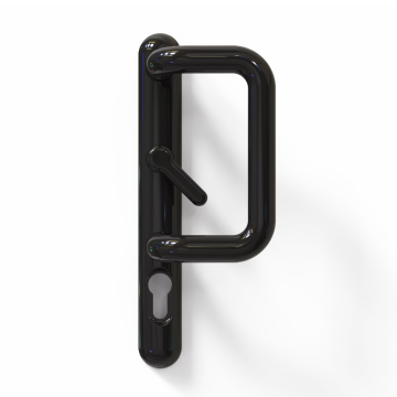 Ultion Sweet 92mm PZ Black Patio Door Handle 154mm Bolt Centres