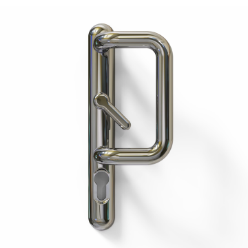 Ultion Sweet 92mm PZ Chrome Patio Door Handle 154mm Bolt Centres
