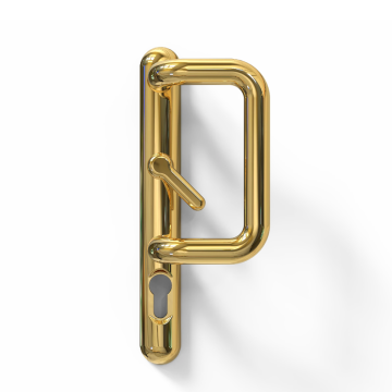 Ultion Sweet 92mm PZ Gold Patio Door Handle 154mm Bolt Centres