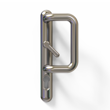 Ultion Sweet 92mm PZ Satin Nickel Patio Door Handle 154mm Bolt Centres