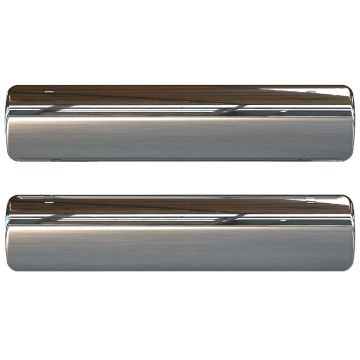 Ultion Sweet Square Combination Letter Plate Polished Chrome 314mm x 70mm