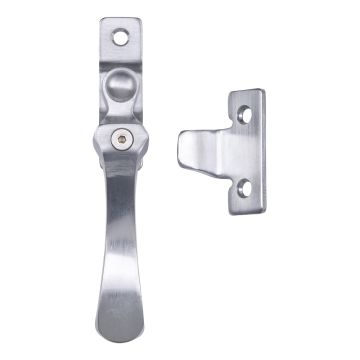 V1005LCK S.Chrome Victorian Locking Casement Fastener Wp