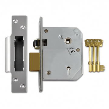 Union 3K74E 5 Lever Sashlock 80mm Satin BS3621 (Chubb At Heart)