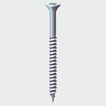 6 x 1" Pozidriv CSK Wood Screws Zinc (Box of 200)