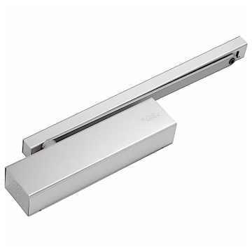 TS93B 2-5 Silver Contur Cam-Action Door Closer With Arm & Channel