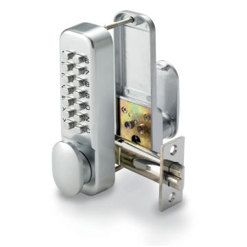 Securefast SBL310/S Mechanical Push Button Code Lock Satin Chrome
